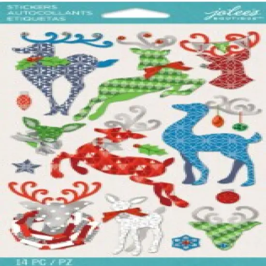 Jolee's Boutique Pattern Reindeer Dimensional Stickers {1}