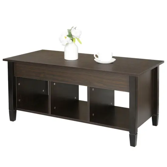 Lift Top Coffee Table with Hidden Storage. {3}