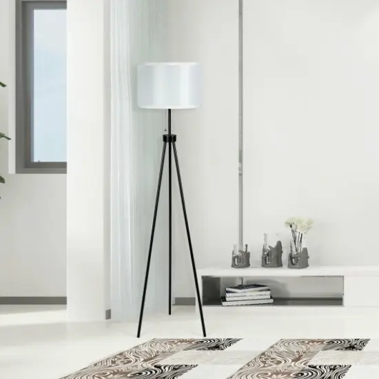 Modern Metal Tripod Floor Lamp with Chain Switch Perfect for Any Room {1}