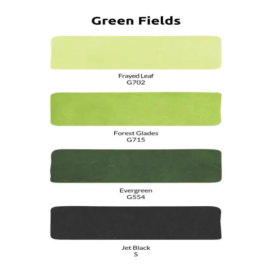 Artist Alcohol Markers Green Fields Set {2}