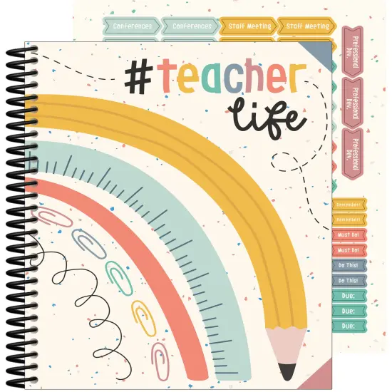 Carson Dellosa We Belong Teacher Planner 2025-2026, Undated 8" x 11" Lesson Plan Book With Stickers, Class Schedule, Weekly Calendar, Classroom Must Haves, Homeschool Essentials, Boho School Supplies {1}