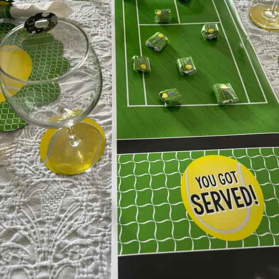 Big Dot of Happiness You Got Served - Tennis - Mini Candy Bar Wrapper Stickers - Baby Shower or Tennis Ball Birthday Party Small Favors - 40 Count {3}