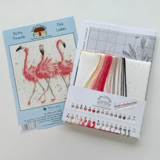 Pink Ladies XHD24 Counted Cross Stitch Kit {2}