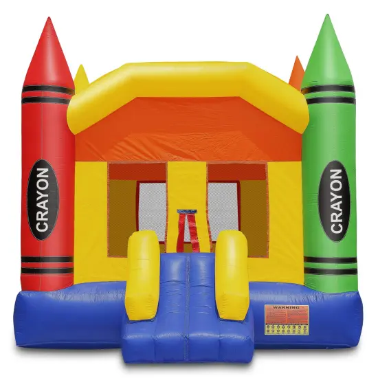 Cloud 9 Commercial Grade Crayon Castle Bounce House with Blower - 100% PVC 17' x 13' Inflatable Bouncer {2}