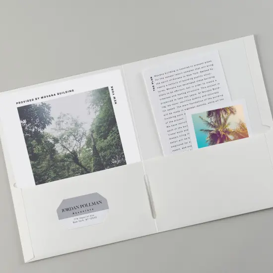 Avery Two Pocket Folders, Holds up to 40 Sheets, 25 White Folders (47991) {6}