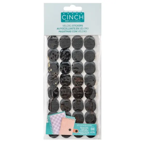 We R Memory Keepers Cinch Hook & Loop Black Stickers 64/Pkg 60000612 by American Crafts {5}