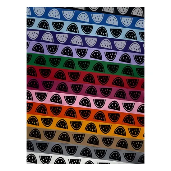 Watermelon Fruit Slice Satin Ribbon for Bows Gift Wrapping - 1" - 3 Yards Yellow Ribbon {1}