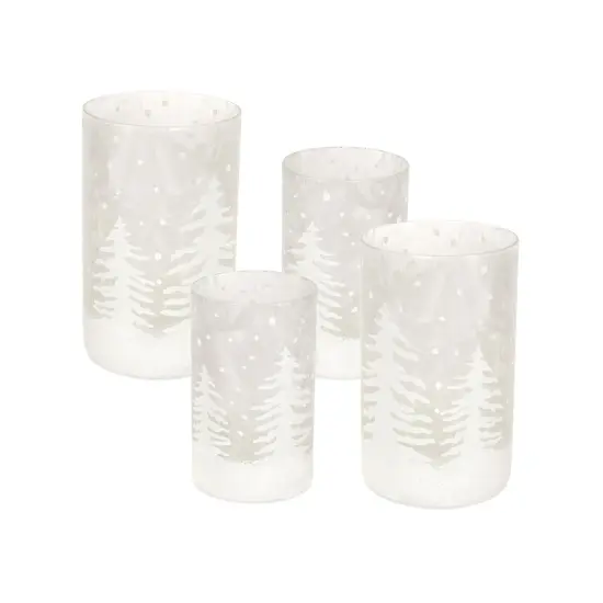 Glass Candle Holder (Set of 4) {1}