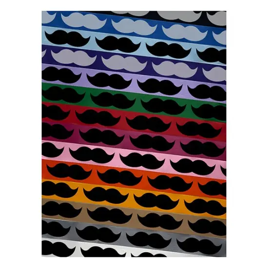 Mustache Solid Satin Ribbon for Bows Gift Wrapping DIY Craft Projects - 1" - 3 Yards Purple Ribbon {1}