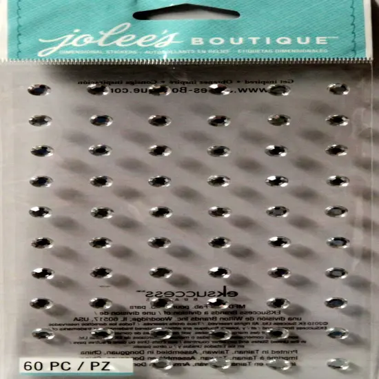 Jolee's Boutique Silver Large Gems Adhesive Dimensional Diamond Bling Stickers {1}