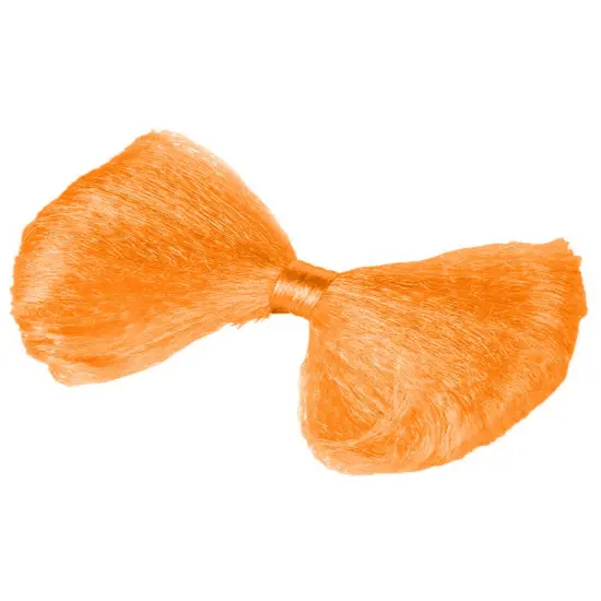 Cute Neon Orange Rave Dance Party Club Hair Bow Tie Barrette Costume Accessory {1}