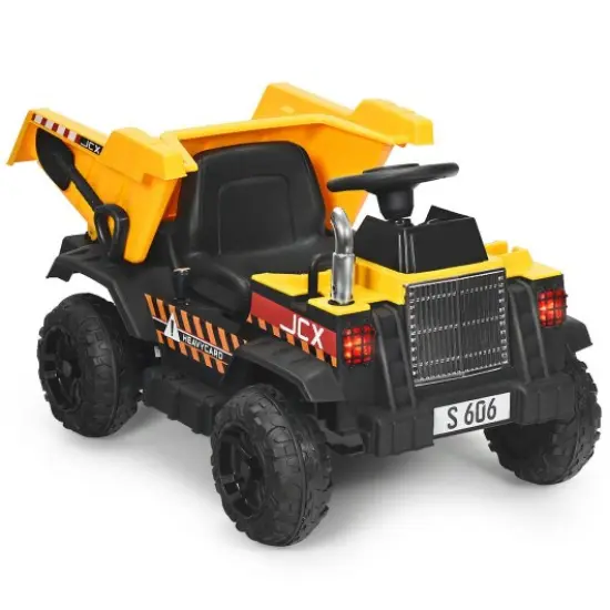 12V Battery Kids Ride On Dump Truck with Electric Bucket {1}
