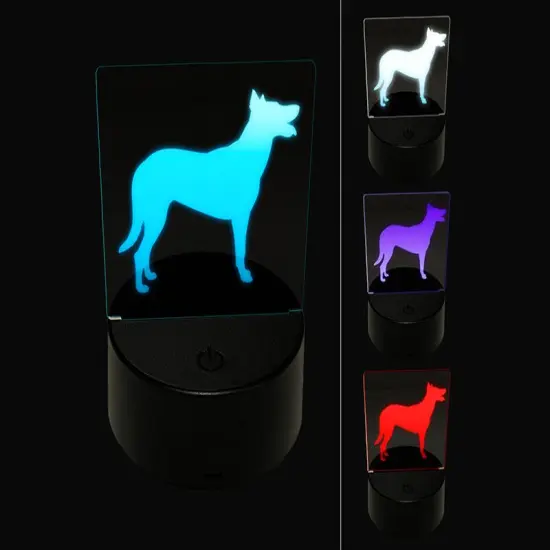 Beauceron Dog Solid 3D Illusion LED Night Light Sign Nightstand Desk Lamp {1}