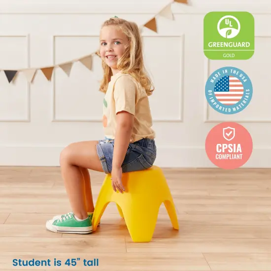 Ayana Stool Set, Flexible Seating, 4-Pack Yellow {6}