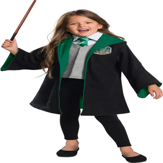 Child's Young Boy's Girl's Slytherin Student Costume {3}