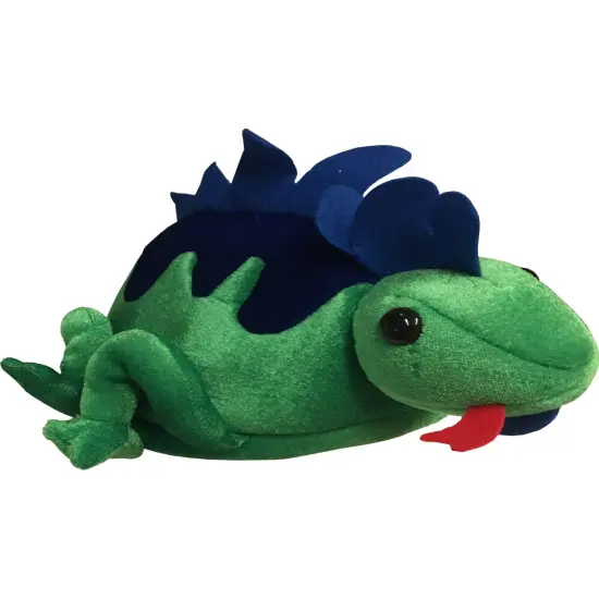 Child's Green Rainforest Lizard Zoo Animal Hat Costume Accessory {1}