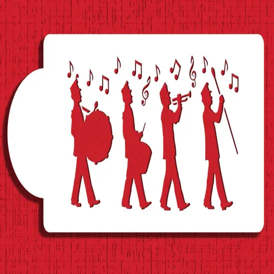 Marching Band Cake Stencil | C950 by Designer Stencils | Cake Decorating Tools | {2}