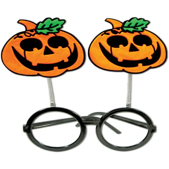Jack-O-Lantern Pumpkin Bopper Glasses Halloween Costume Accessory {1}
