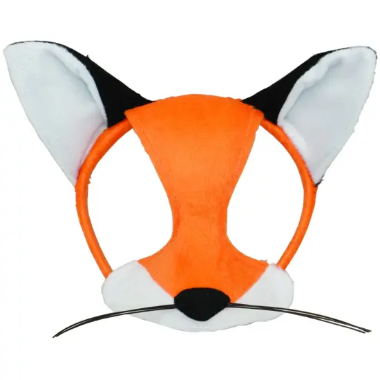 Child's Wilderness Forest Animal Plush Cartoon Fox Mask Costume Accessory {1}
