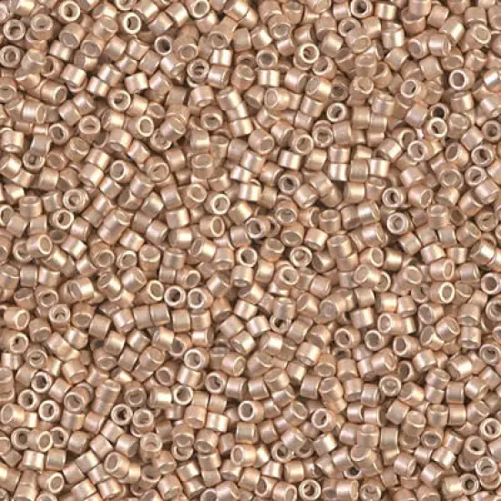 Miyuki Delica Bead 11/0 - DB1152 - Galvanized Semi-Frosted Champagne {1}