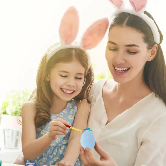 12 Pack Easter Egg Ornaments Paint Craft For Kids- Easter Basket Fillers, Party Favors, Painting Eggs Easter Gift {6}