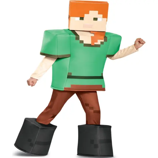 Child's Girls Prestige Minecraft Alex Mine Craft Mojang Costume {1}