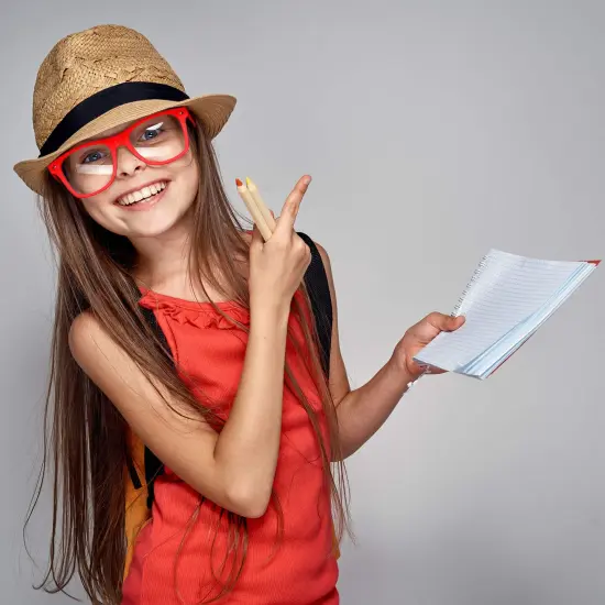 Red Clear Lens Glasses - 80's Style Non Prescription Retro Frames Nerd Costume Eyeglasses {4}