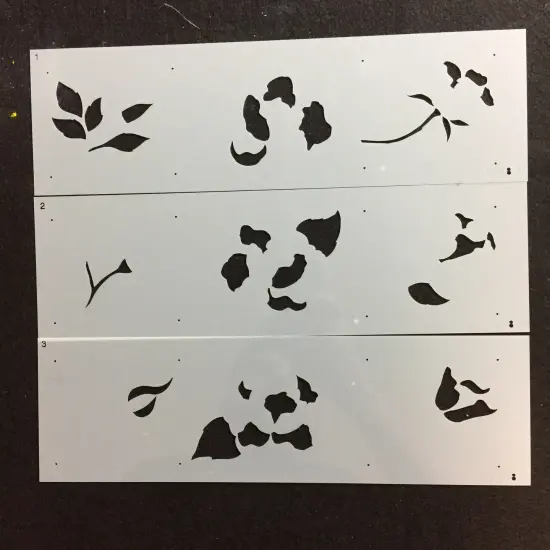 Multi-Layer Painted Roses Cake Stencil | C948 by Designer Stencils | Cake Decorating Tools | Baking Stencils for Royal Icing, Airbrush, Dusting Powder | Reusable Plastic Food Grade Stencil for Cakes | Easy to Use & Clean Cake Stencil {3}