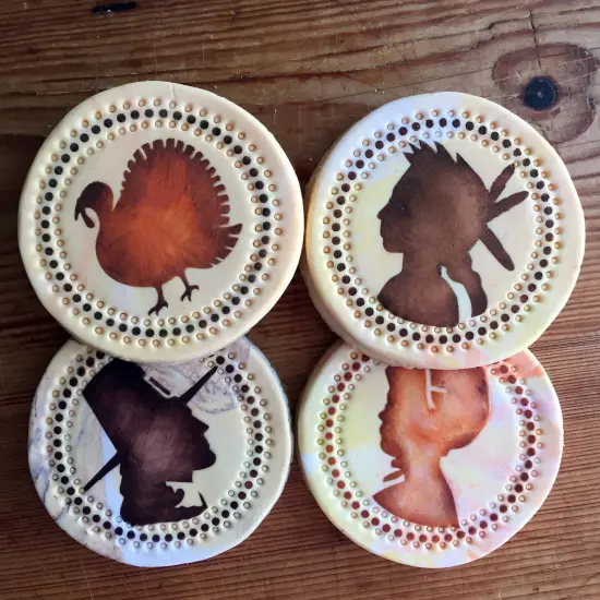 Thanksgiving Silhouette Cookie Stencil | C976 by Designer Stencils | Cookie Decorating Tools | {4}