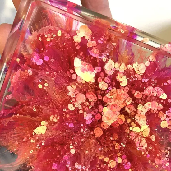 Pixiss Reds Alcohol Inks Set, 5 Highly Saturated Red Alcohol Inks for Resin {6}