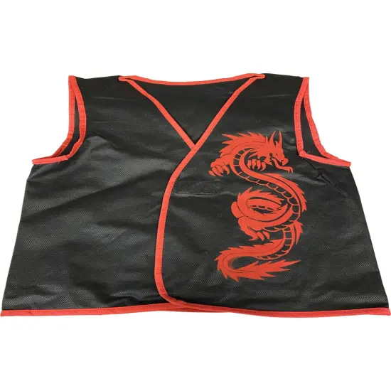 Child's Black Ninja Vest Costume Accessory {1}