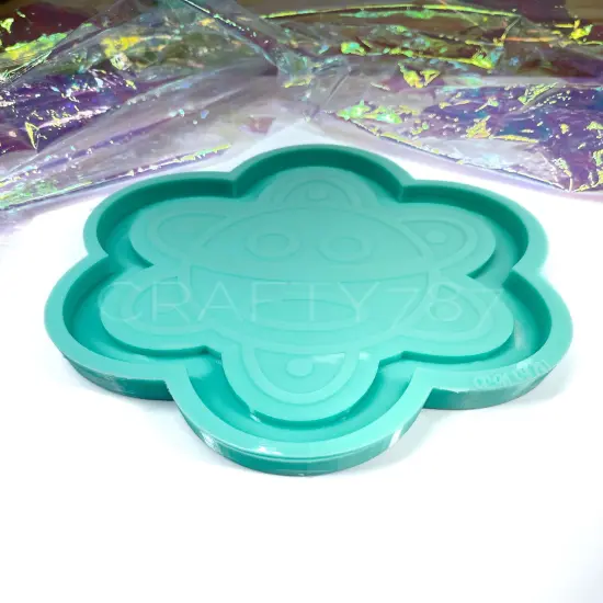 Taino Sun Tray/Coaster Silicone Mold (D6) {2}