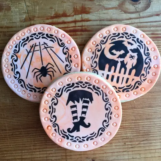 Whimsical Halloween Cookie Stencil | C974 by Designer Stencils | Cookie Decorating Tools | {3}