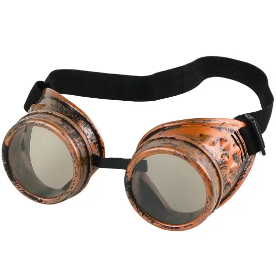 Steampunk Goggles Costume Accessories - Cyber Victorian Welding Glasses - 1 Piece {1}