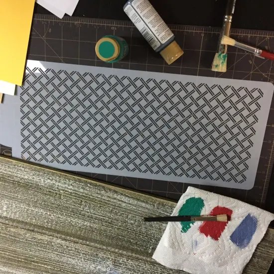 6-Inch Large Rattan Cake Stencil | C946 by Designer Stencils | Cake Decorating Tools | Baking Stencils for Royal Icing, Airbrush, Dusting Powder | Reusable Plastic Food Grade Stencil for Cakes | Easy to Use & Clean Cake Stencil {2}