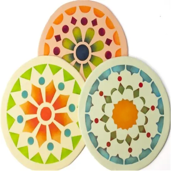 Mini Kaleidoscope Cookie & Cupcake Stencil | C872 by Designer Stencils | Cookie Decorating Tools | Baking Stencils for Royal Icing, Airbrush, Dusting Powder | Reusable Plastic Food Grade Stencil for Cookies | Easy to Use & Clean Cookie Stencil {3}