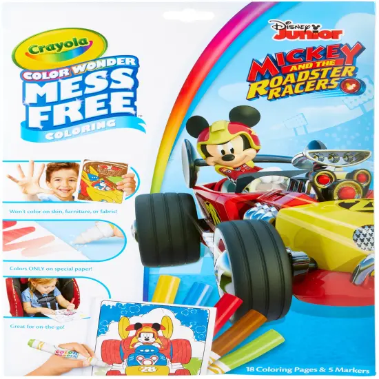 Crayola Color Wonder Coloring Pad & Markers-Mickey Mouse Roadster Racers {1}