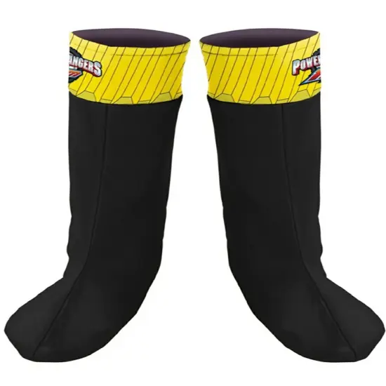 Childs Power Rangers RPM Black Ranger Costume Boot Covers {1}