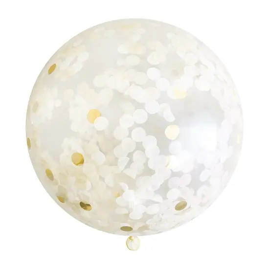Jumbo Confetti Balloon - Champagne {1}