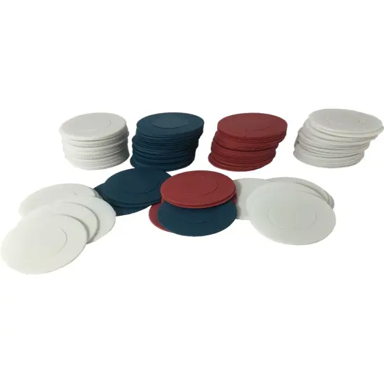 1000 Plastic Red White and Blue Poker Tournament Chips 10 Box Set {1}