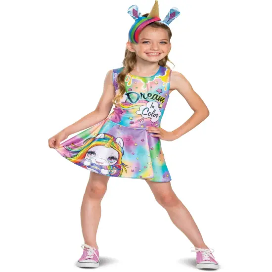 Poopsie Unicorn Rainbow Brightstar Classic Girl's Costume {1}