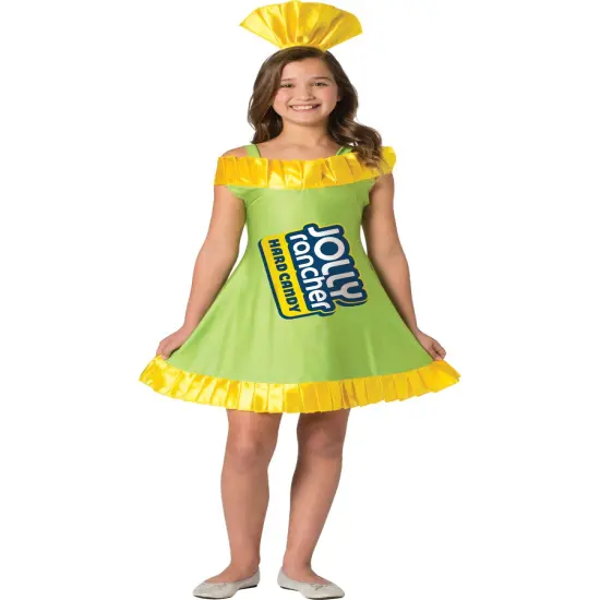 Girl's Classic Jolly Rancher Wrapper Watermelon Candy Costume Dress {1}