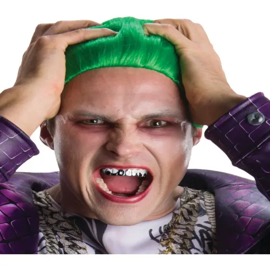 Adults Suicide Squad Super Villain Joker Teeth Costume Accessory {1}