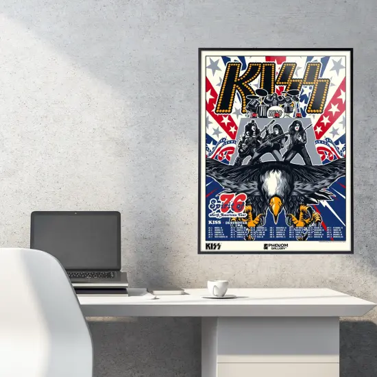 Phenom Gallery KISS Spirit of '76 North American Tour Serigraph {4}