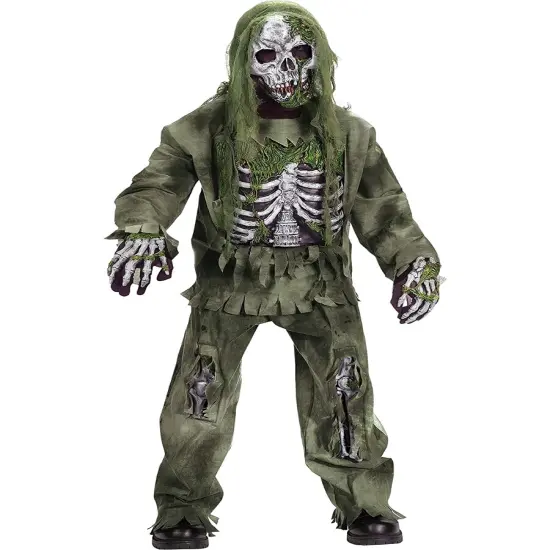 Drowned Skeleton Zombie Boy's Costume {1}