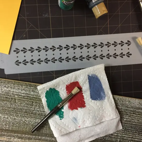 Summertime Garden Triple Beaded Cake Stencil Border Side | C964 by Designer Stencils | Cake Stencils for Royal Icing, Airbrush, Dusting Powder | {2}