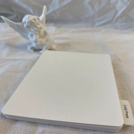 Baohong Watercolor Trial Pad, 4.1x5.7", Artists' Grade, Cold Pressx6, Hot Press x6, Rough Grain x6, 100% cotton, 140lb/300gsm {4}