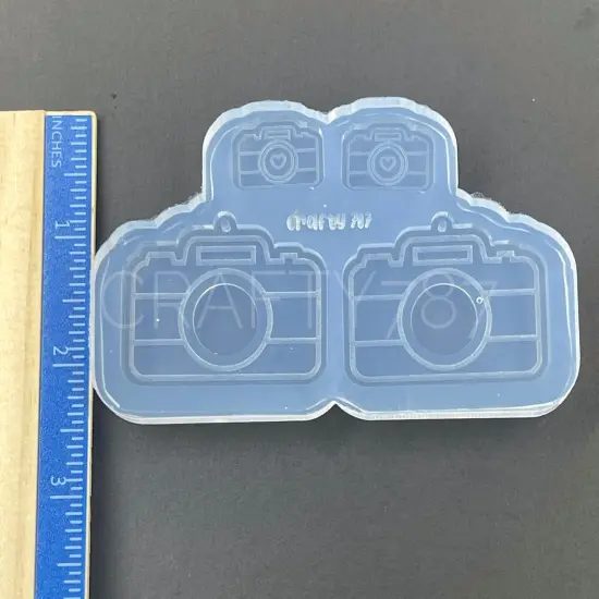 Camera Dangle Earring Silicone Mold Layer Camara(D4) {2}