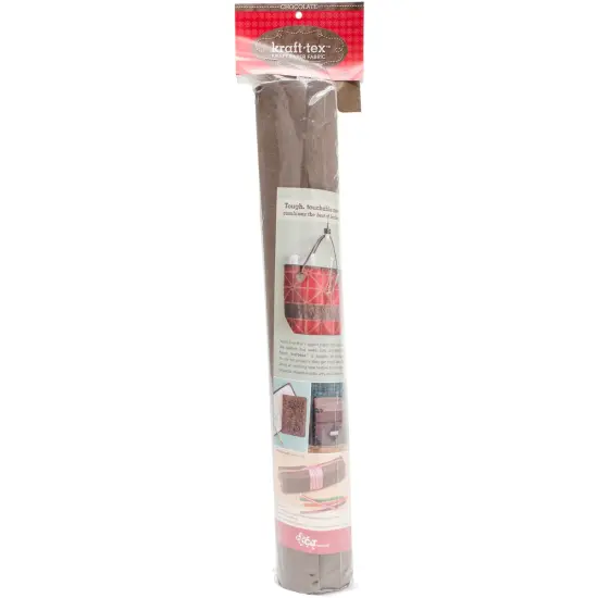 kraft-tex Kraft Paper Fabric 19"X1.5yd-Chocolate {1}