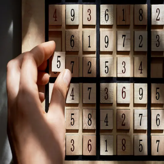 WE Games Wooden Sudoku Puzzle Board Game with Pull Out Drawers - 11 in {2}